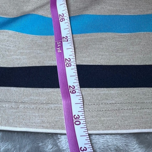 Callaway Golf Polo Shirt Mens Large Striped Breathable Activewear Performance - Picture 9 of 12